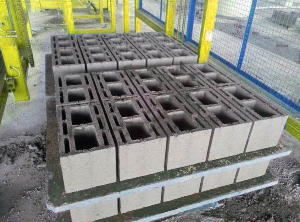 PVC pallets for concrete blocks